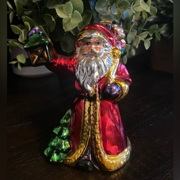 Ceramic Santa 5" Christmas Fantasy LTD Wonderland Santa Collection - Picture 1 of 4